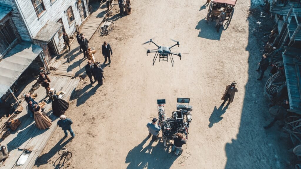 সিনেমা জগৎ cinema shooting with drone